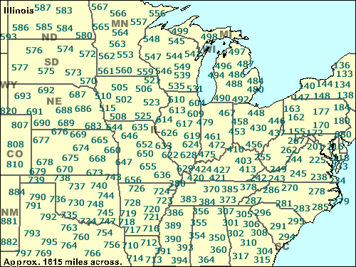 Map Of Zip Codes In Illinois World Map